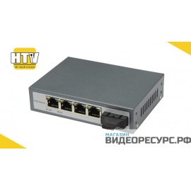 PoE коммутатор 4 порта 10/100Mbps HTV-POE3104SC